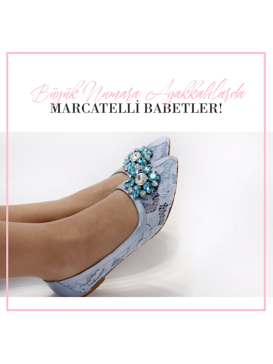 Büyük Numara Ayakkabılarda Marcatelli Babetler