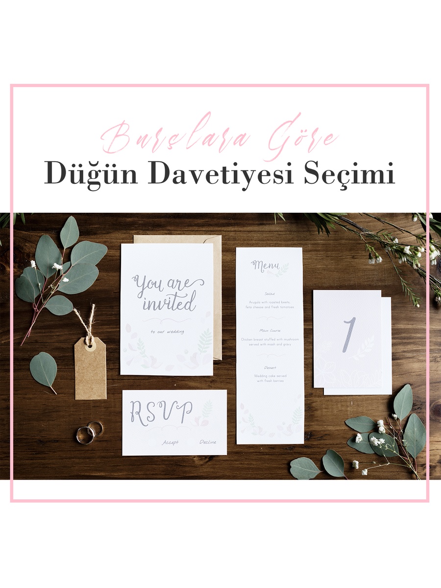 Burçlara Göre Düğün Davetiyesi Seçimi